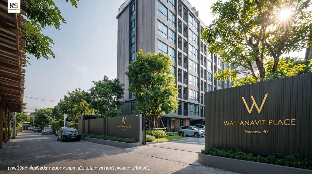ภาพจำลองบรรยากาศ วรรธนะวิทย์ อพาร์ทเมนท์ (Wattanavit Place) ทำเลสุขสวัสดิ์ 40
